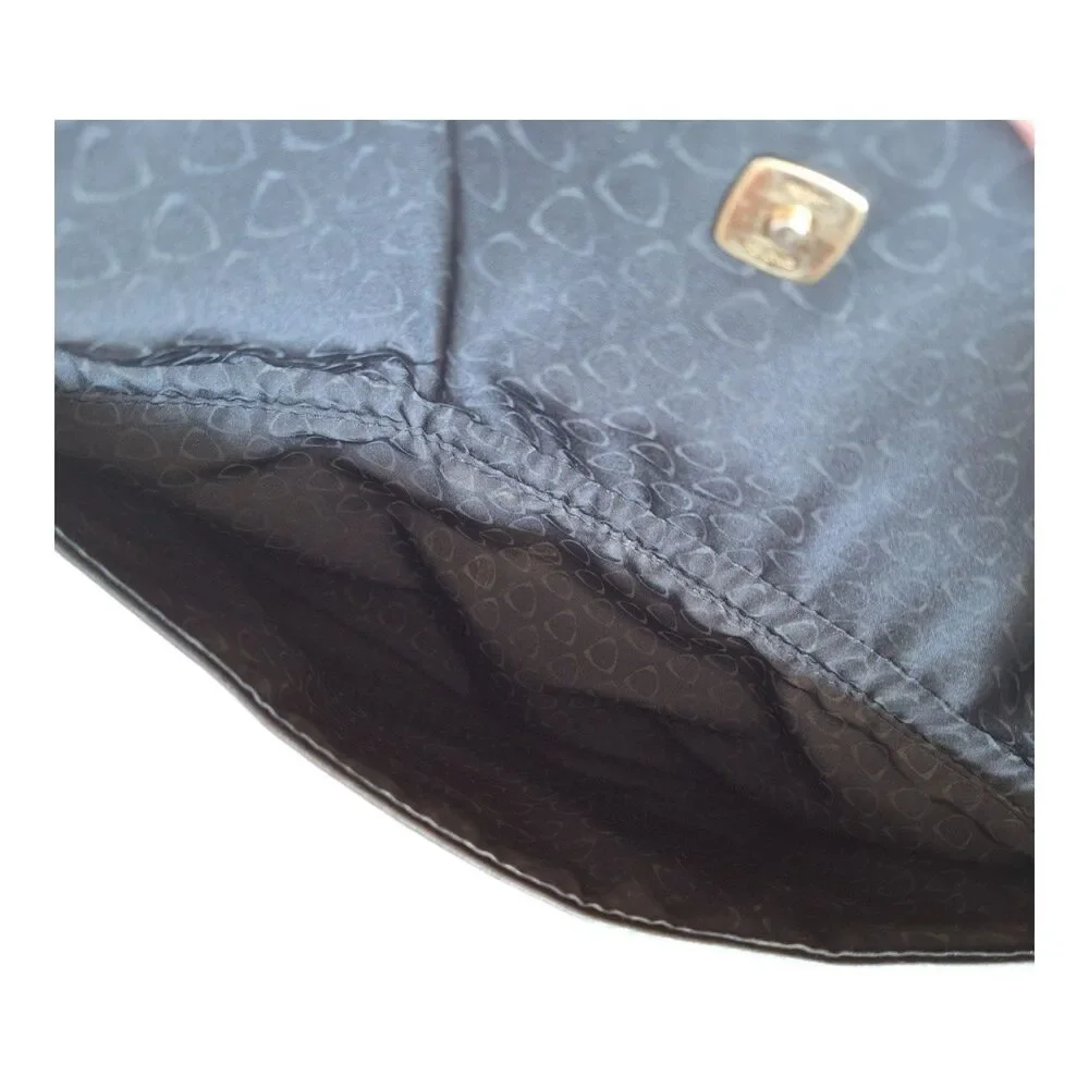 Liz Claiborne Crossbody Handbag Black Purse Pocketbook Y2K Shoulder Bag Roomy
